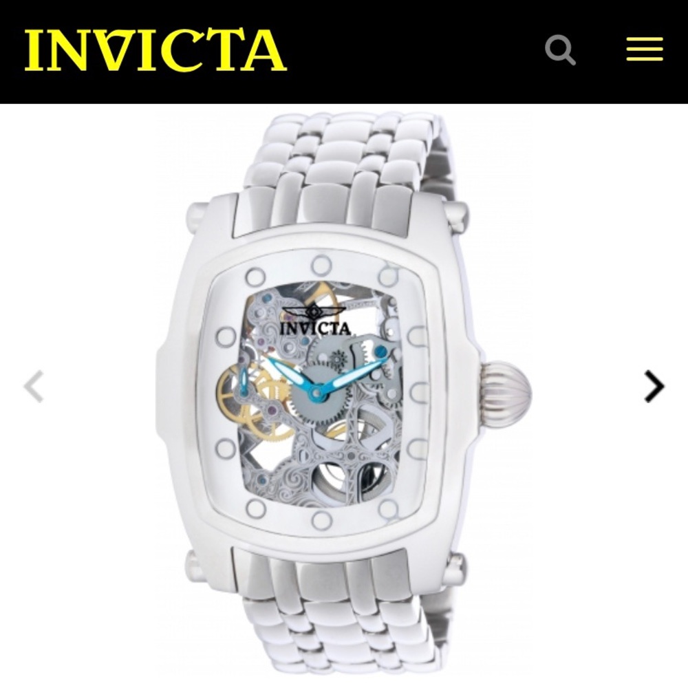 Mens Large Invicta Watch - Lupah Stainless Steel
